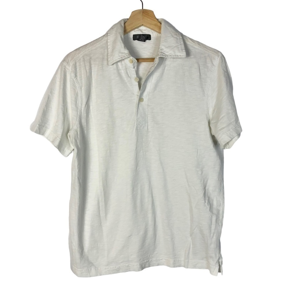 Kenneth Cole Reaction White Cotton‎ Short Sleeve Polo S